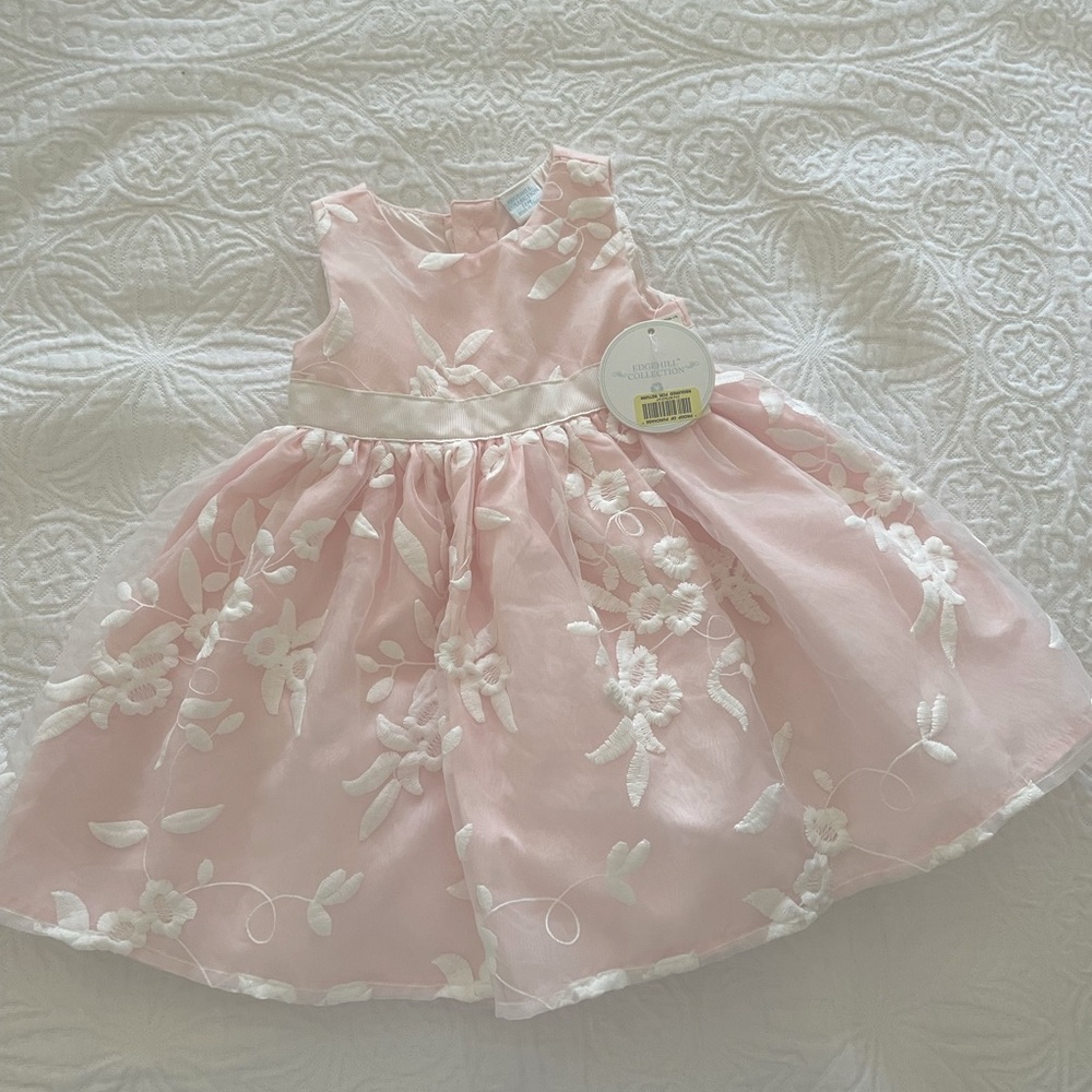 NWT Edgehill Collection pink lace dress